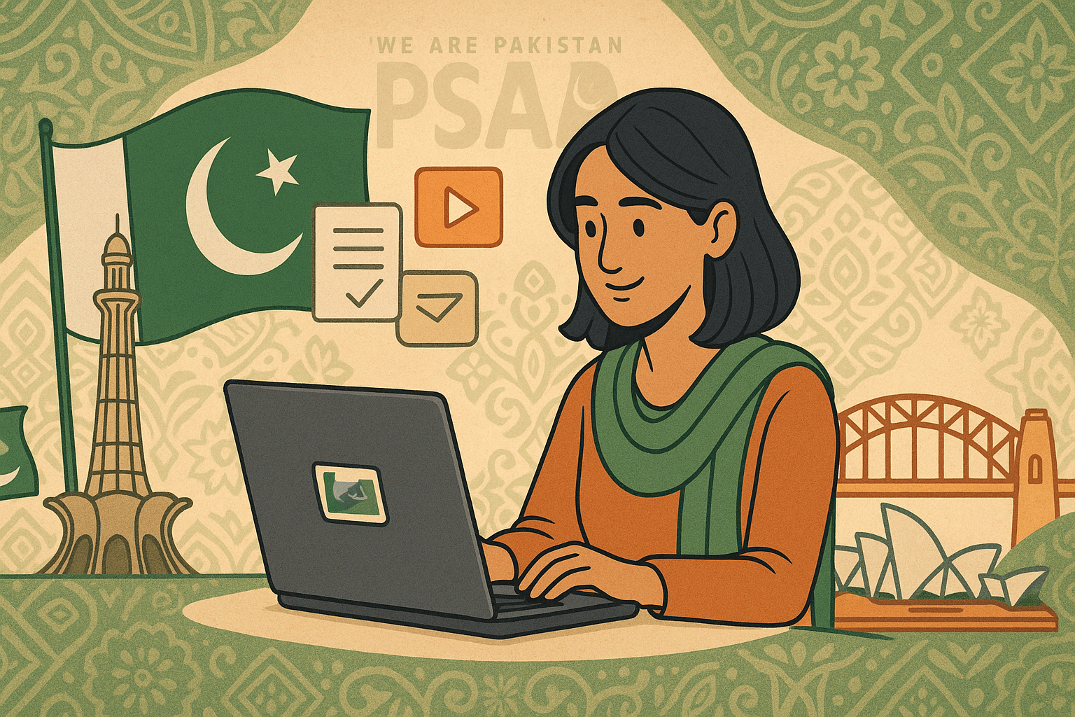 Media team capturing event